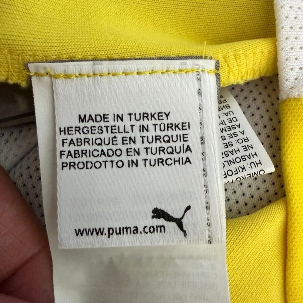 Ferrari Puma Corso Pilota Polo Shirt Mens XL Yellow Italy Racing Golf Sport - Picture 7 of 15